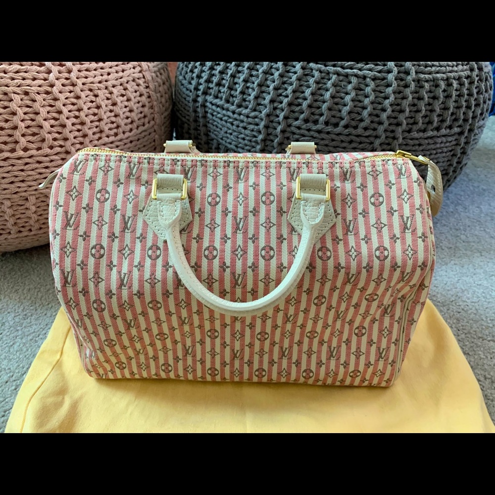 LV Speedy 30 Mini Lin Croisette EUC SOLD on another platform